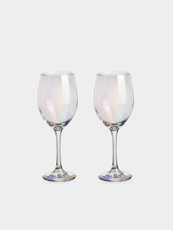 Бокал белого вина, 320 мл, 2 шт, стекло, перламутр, Floyd polar, image-0