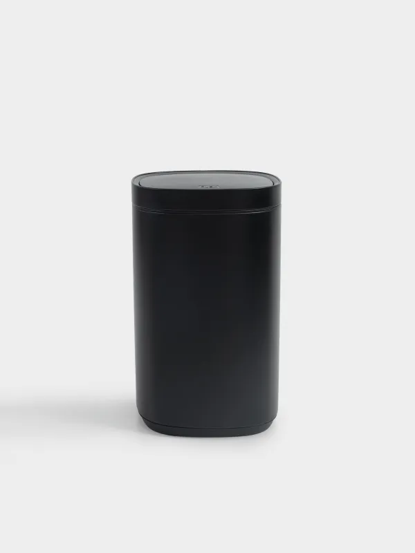 Ведро для мусора, 30 л, с кнопкой для открывания, Total black, image-0