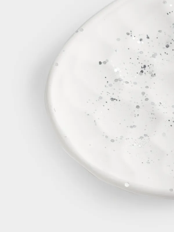 Блюдо декоративное, 21х16 см, Мятый эффект, Antic silver, image-2