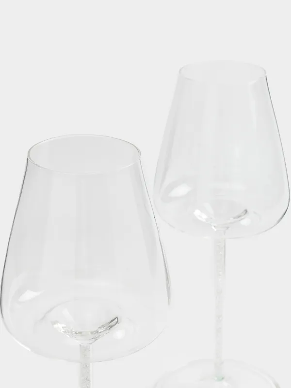 Бокал для красного вина, 450 мл, 2 шт, стекло Б/стразы, Sorento crystal, image-2