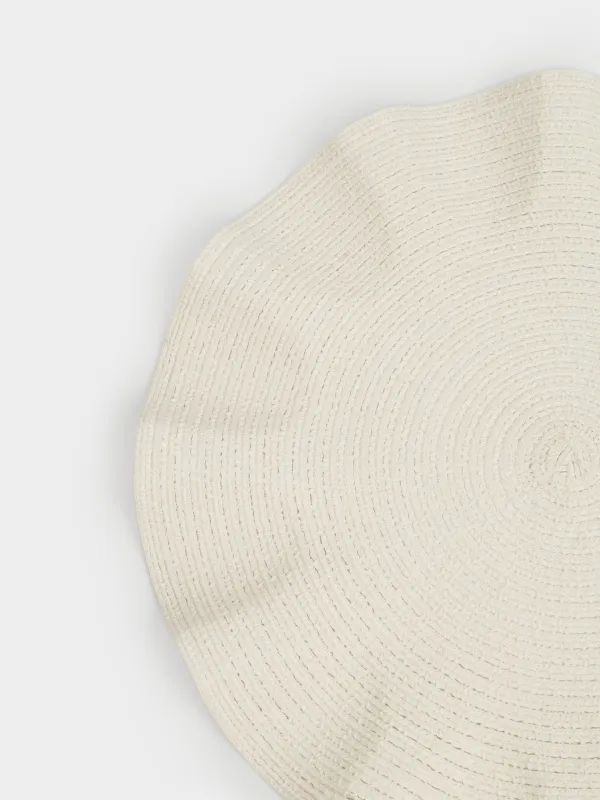 Салфетка под приборы, белая, Circle wave, image-1