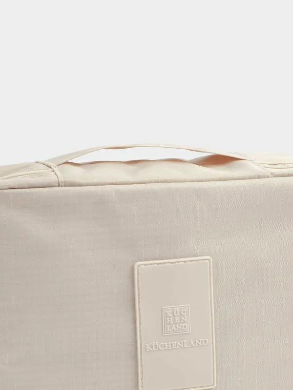 Косметичка дорожная, 21х16 см, полиэстер, бежевая, Easy Travel, image-7