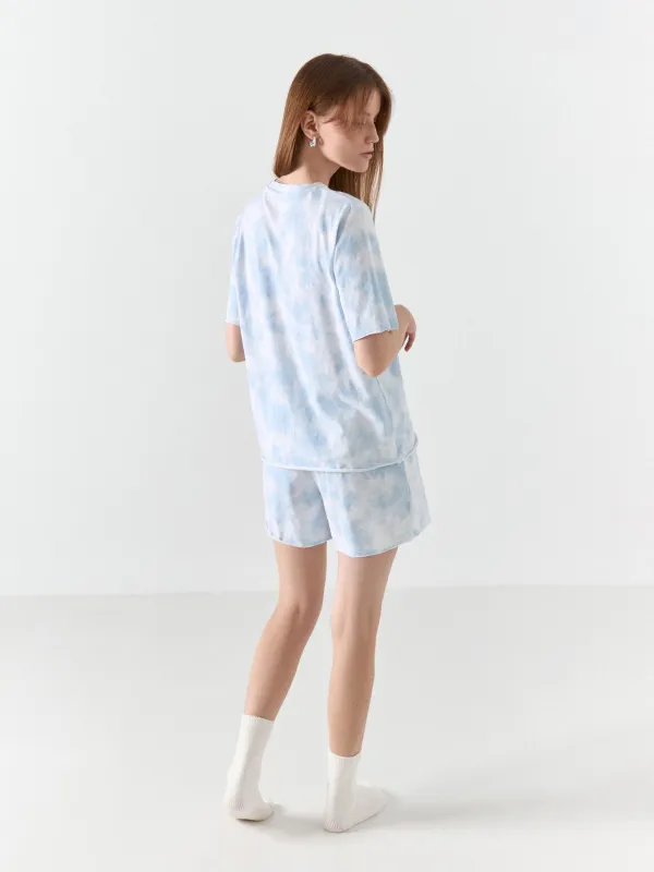 Футболка домашняя, голубая, Jocelyn, image-5