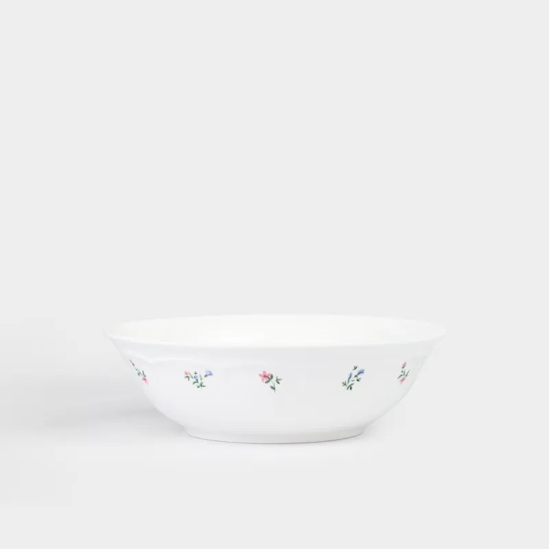 Салатник, 23х7 см, 1,45 л, фарфор N, белый, Нежные цветы, El floria