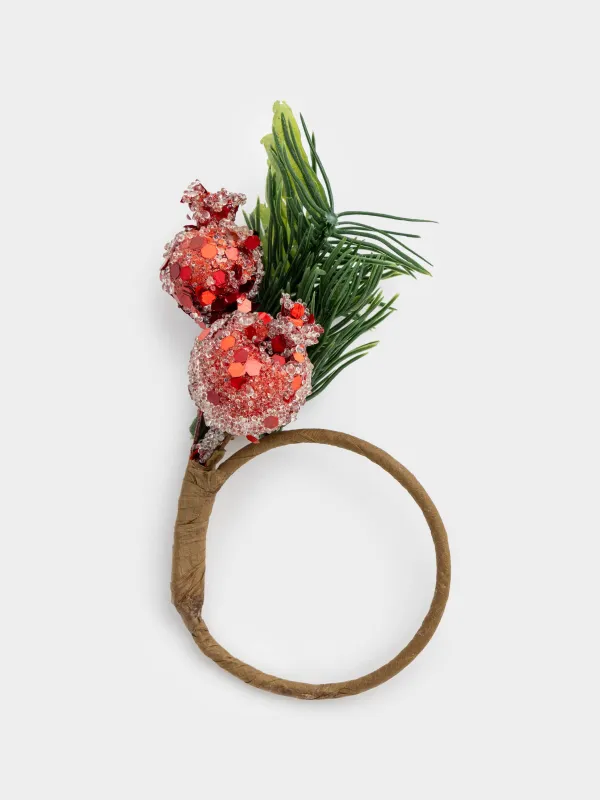 Кольцо для салфеток, 5 см, пластик/бумага, Гранаты, Fruit decor, image-0