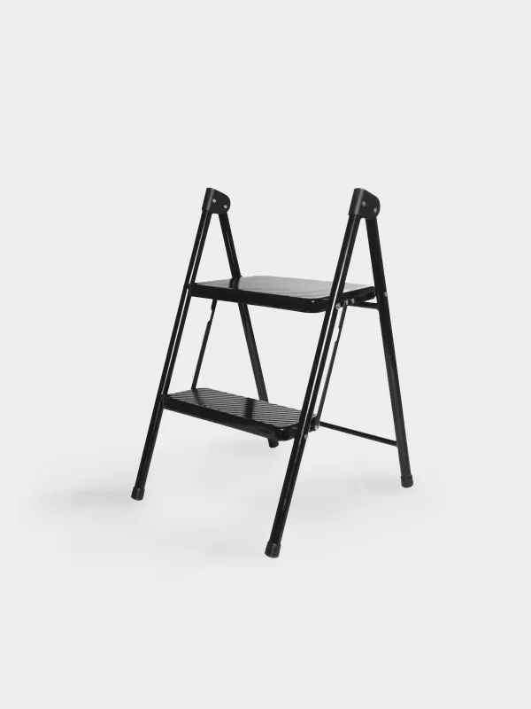 Стремянка, 63х47 см, 2 ступеньки, Compact black, image-0