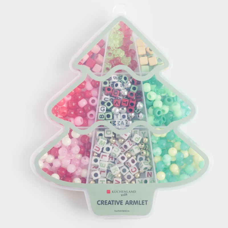 Набор для творчества, 18 см, создание украшений, пластик, Елка, Creative armlet, image-2