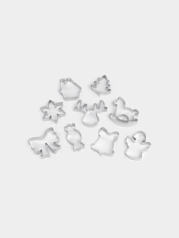 Набор форм для печенья, 9 шт, сталь, Новогодняя фантазия, Bakery NY, image-1