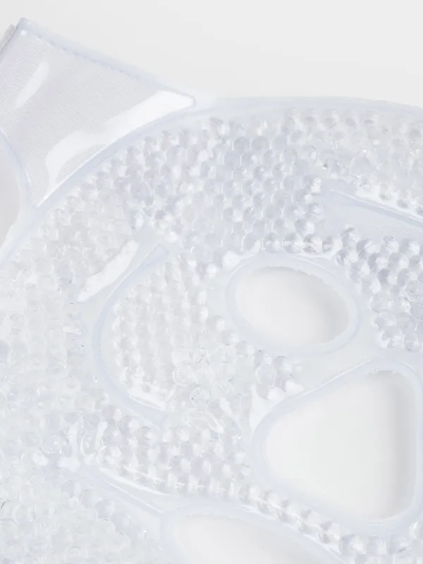 Маска для лица косметическая, 22 см, многоразовая, гелевая, белая, Beauty salon, image-5