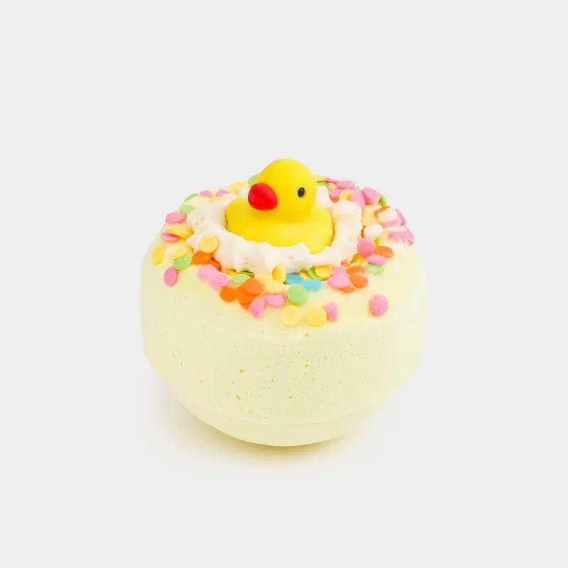 Бомбочка для ванны, 130 гр, с игрушкой, Дыня, Утка, Duck yellow, image-2
