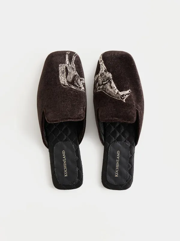 Тапочки женские, Slippers horse, image-1