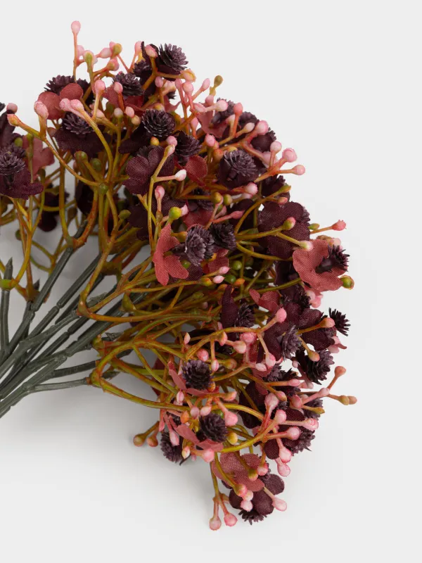 Букет декоративный 30 см, Розовые цветы, Flower garden, image-1