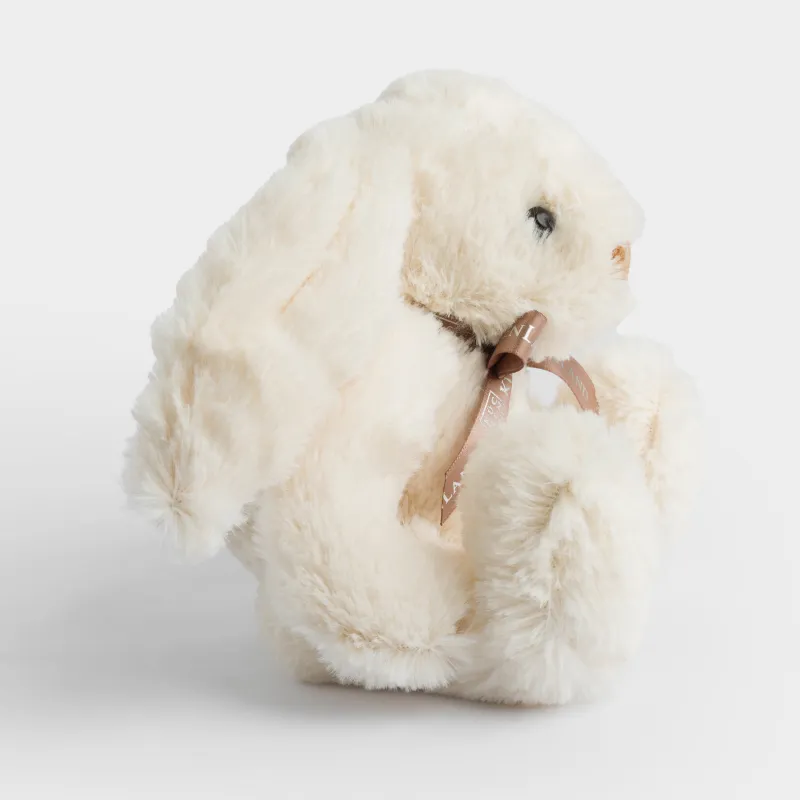 Игрушка, 21 см, мягкая, с подвижными лапами, полиэстер, бежевая, Кролик, Rabbit, image-1