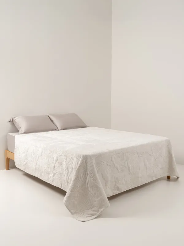 Покрывало, 220х240 см, стеганое, Листья, Stitch velvet, image-1