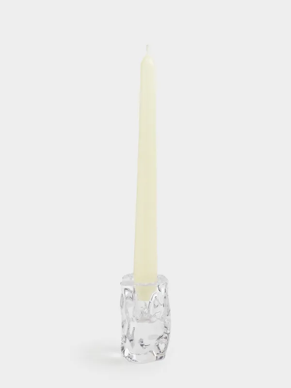 Подсвечник, 8 см, для тонкой свечи, стекло, Concave, image-2