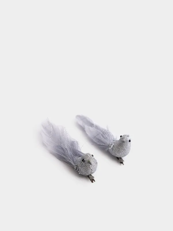 Украшение декоративное, 14 см, 2 шт, на клипсе, Птица, Birds NY, image-0