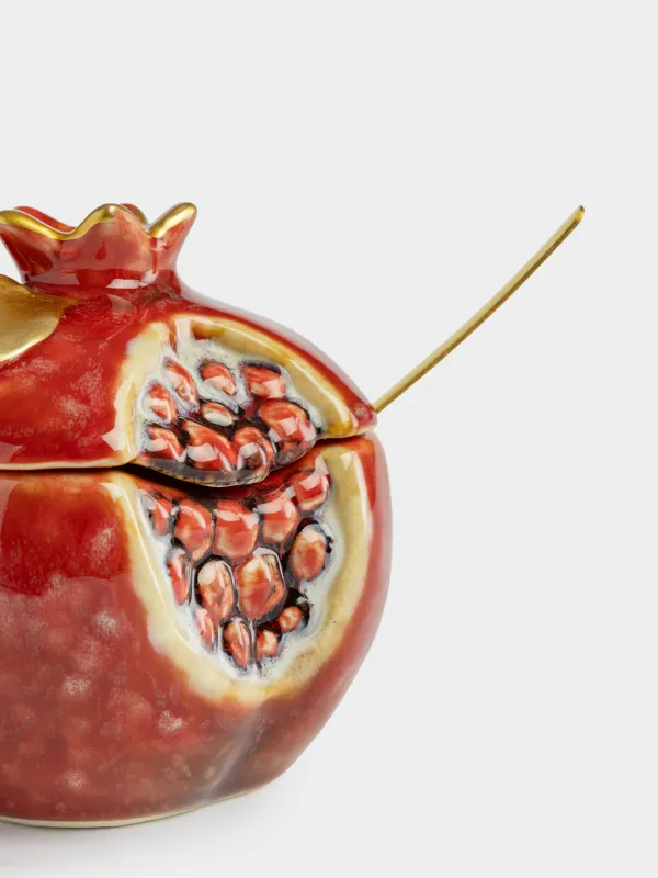 Сахарница, ... мл, 9 см, с ложкой, Гранат, Pomegranate, image-3
