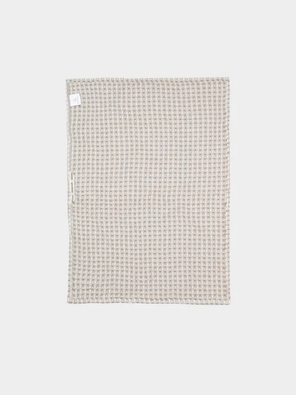 Полотенце кухонное, 40x60 см, хлопок, коричневое, Waffle, image-3