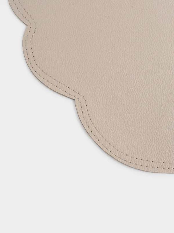 Салфетка под приборы, 33х45 см, ПВХ, фигурная, серебристая, Rock, image-3