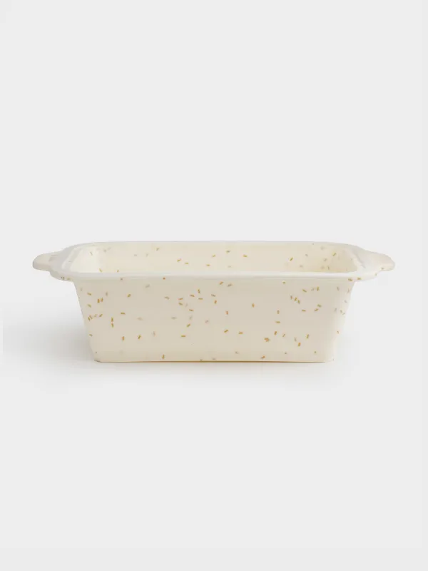 Форма для выпечки, в крапинку, молочная, Bakery speckled, image-0