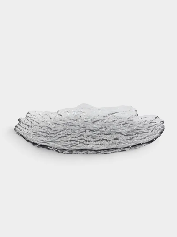 Блюдо, 30х3 см, стекло, серое, Nautilus color, image-3