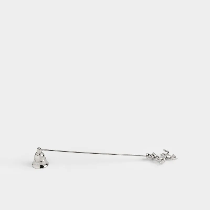 Колпачок для тушения свечей, 34 см, металл, серебристый, Лошадь, Horse silver