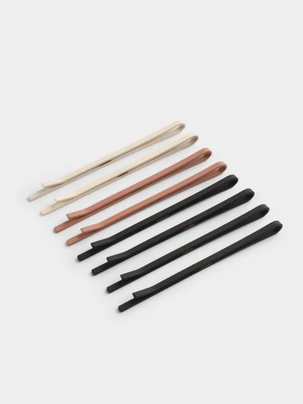 Заколка для волос, 8 см, 8 шт, металл, микс, Невидимки, Basic, image-1