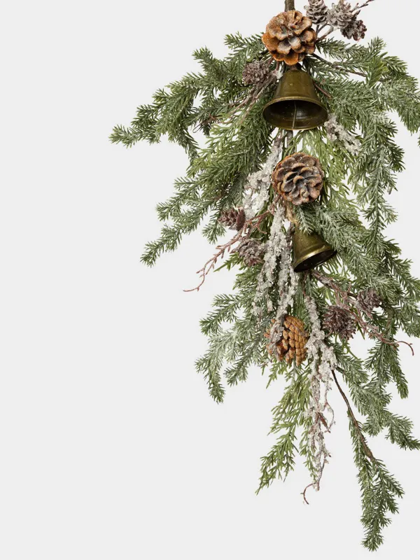 Украшение декоративное, 70 см, подвесное, Ель с шишками, Conifer decor, image-1