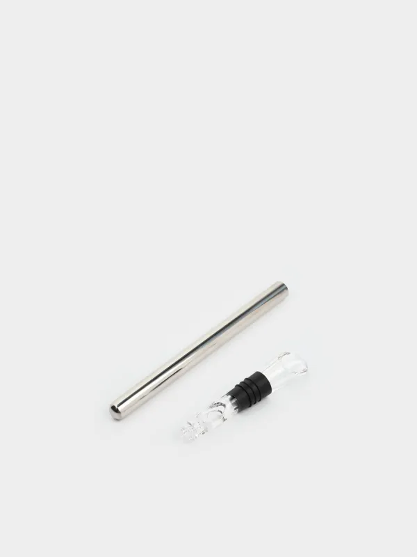 Охладитель-дозатор для винной бутылки, 32 см, сталь/пластик/силикон, BAR, image-4