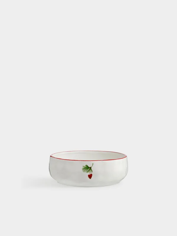 Салатник, 18х6 см, Еловая ветка, Festive table, image-0
