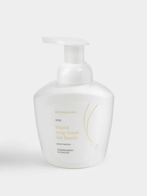 Мыло-пенка для рук, 400 мл, с дозатором, Клубника в йогурте, Step, image-0