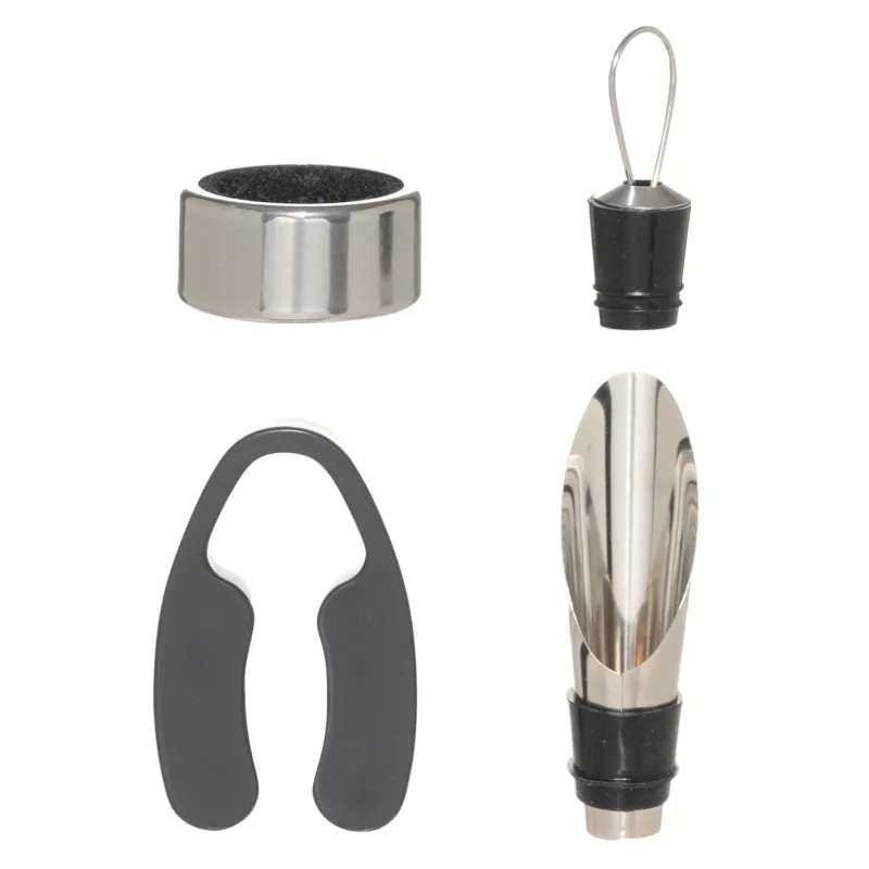 Набор сомелье, 4 пр, в коробке, сталь/пластик/дерево, черный, Шахматы, Bar, image-4