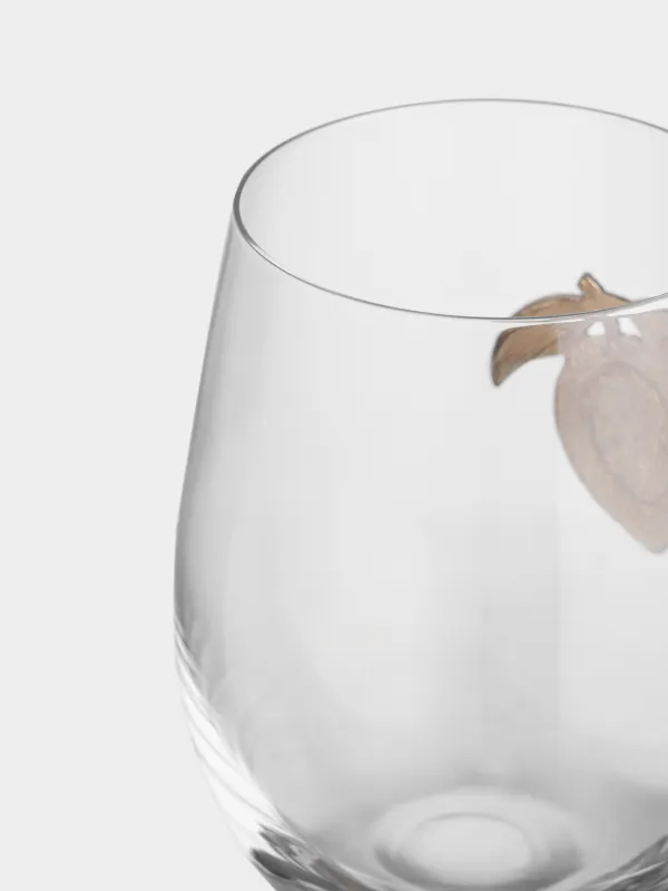 Стакан, 10 см, 520 мл, стекло/металл, Лимон, Lux elements, image-4