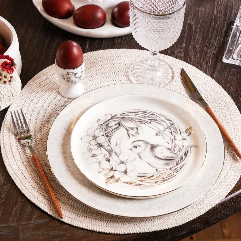 Нож столовый, 2 шт, сталь/пластик, коричневый, Oslo, image-2