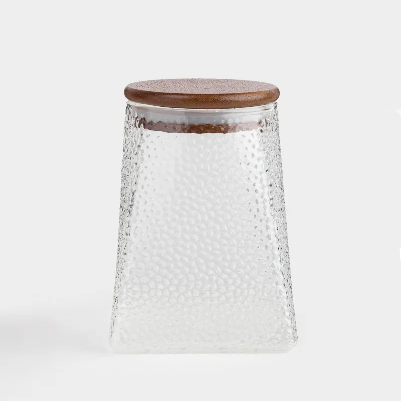 Банка для сыпучих продуктов, 750 мл, стекло/дерево, Relli wood