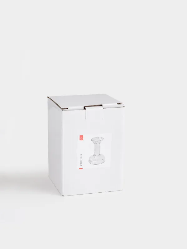 Подсвечник, 12 см, для одной свечи, на ножке, стекло, Ribedic, image-5