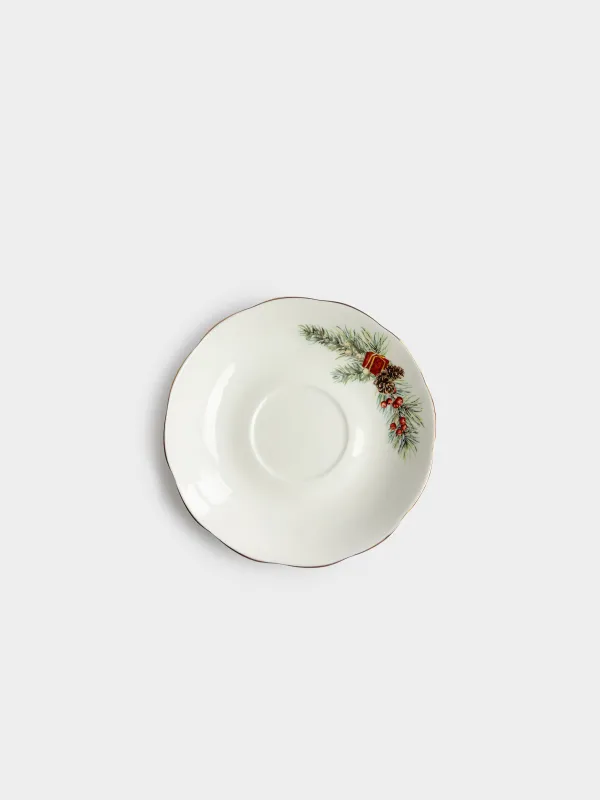 Пара чайная, 180 мл, Колокольчики с бантом, Christmas miracle classic, image-2