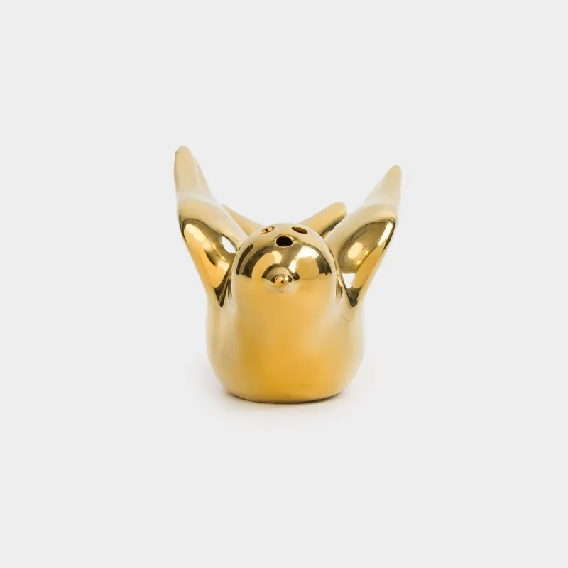 Емкость для соли или перца, 9 см, фарфор P, золотистая, Птица, Paradise garden, image-3