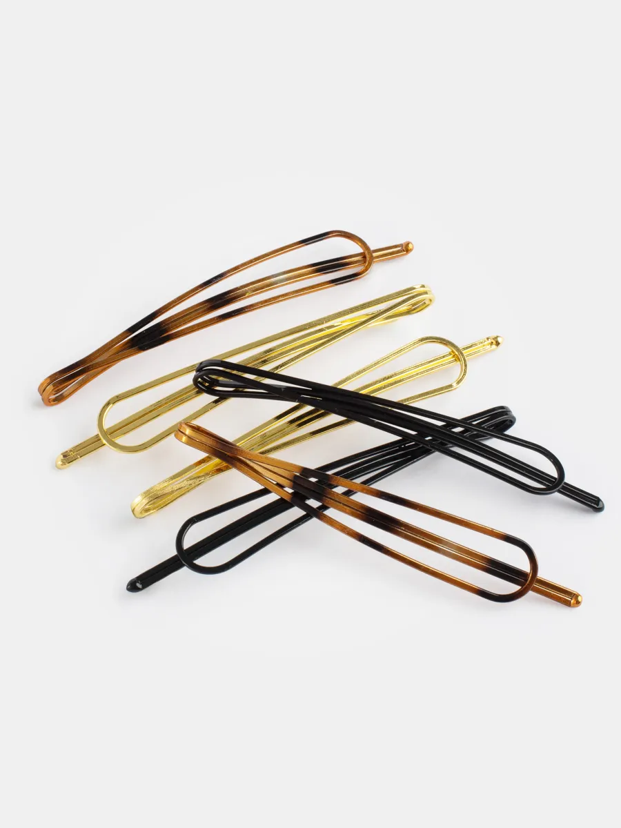 Заколка для волос, 18 см, металл, серебристая, Hair silver