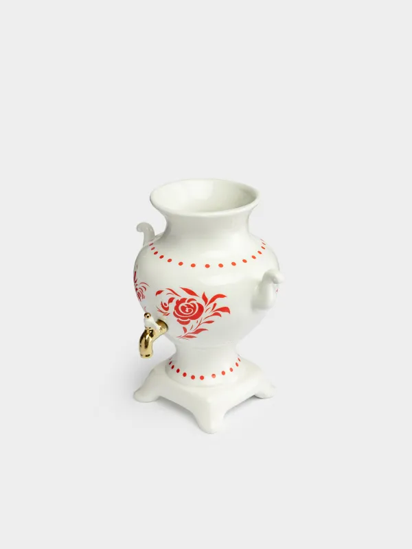 Ваза для цветов, 23 см, декоративная, с ручками, Самовар, Cultural code, image-1