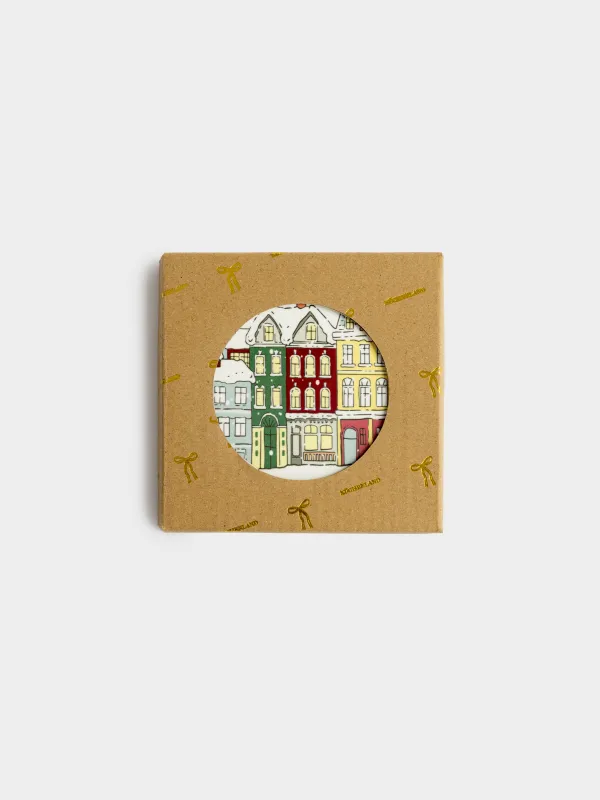 Подставка под кружку, Зимний город, House built, image-3