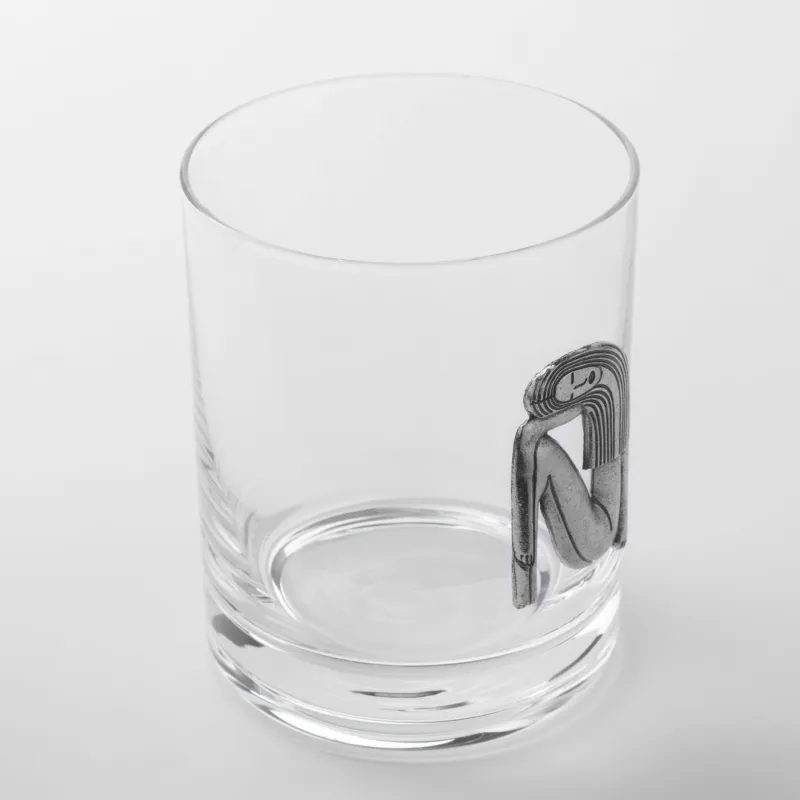 Стакан для виски, 10 см, 340 мл, стекло/металл, серебристый, Дева, Zodiac, image-2