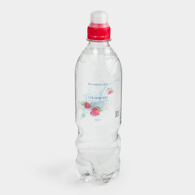 Напиток, 500 мл, питьевой, негазированный, в бутылке, со вкусом клубники и мяты, Water berry
