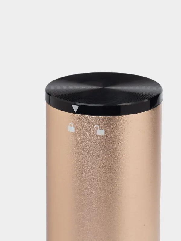 Штопор электрический, 22 см, с резаком для фольги, металл/пластик, LED B, золотистый, Bar, image-3