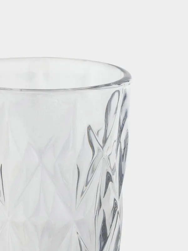 Стакан, 12 см, 340 мл, 6 шт, стекло Р, серый, Rhomb color, image-3