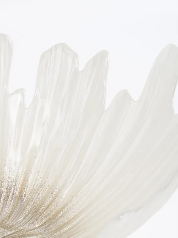 Ваза для фруктов, 32х14 см, стекло Р, молочная/шампань, Verge, image-2