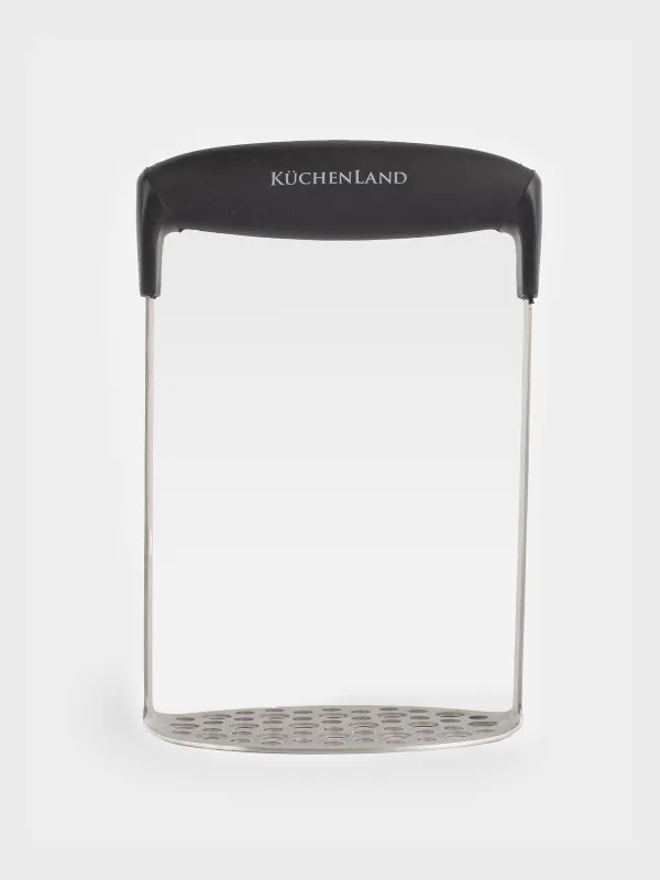 Пресс для пюре, 18 см, сталь/пластик, черный, Black style, image-0