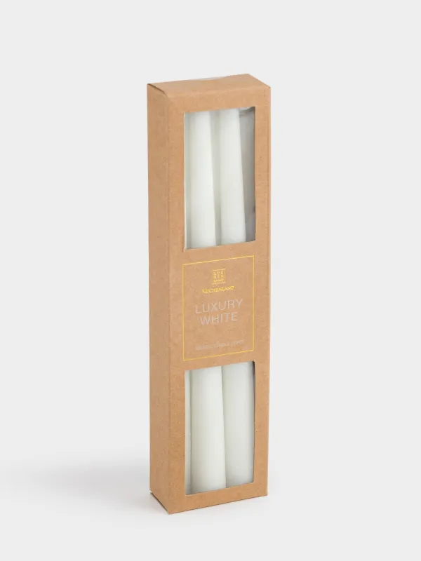 Свеча, 26 см, 6 шт, тонкая, Luxury white, image-3