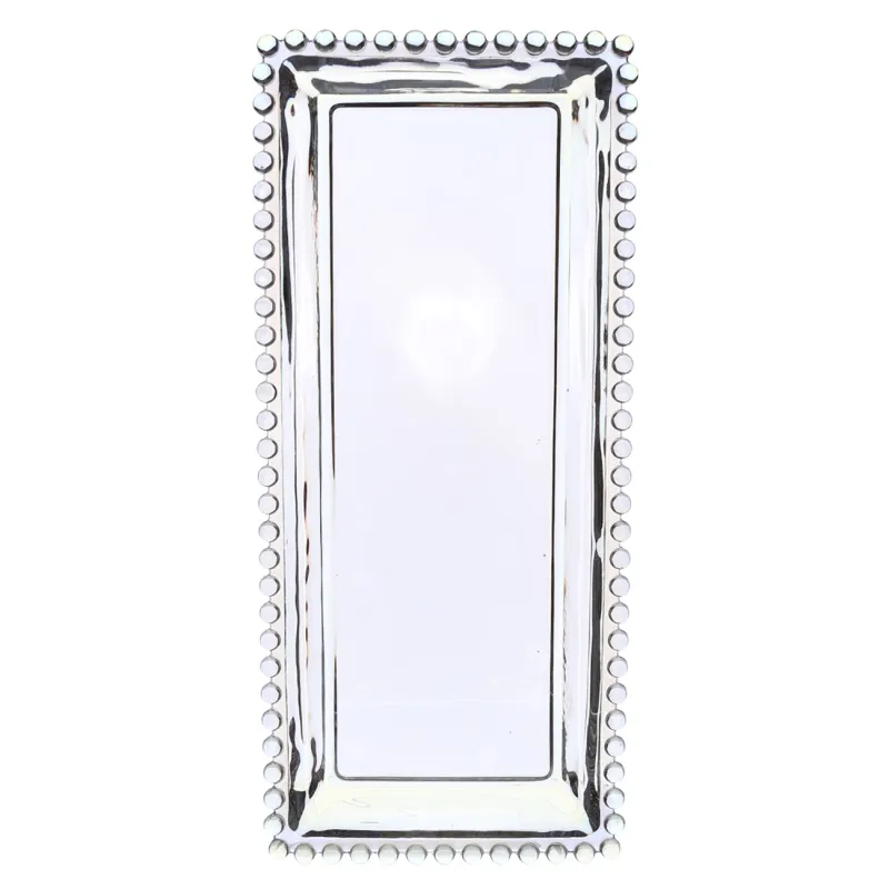 Блюдо, 30х12 см, стекло, прямоугольное, перламутр, Moon, image-2