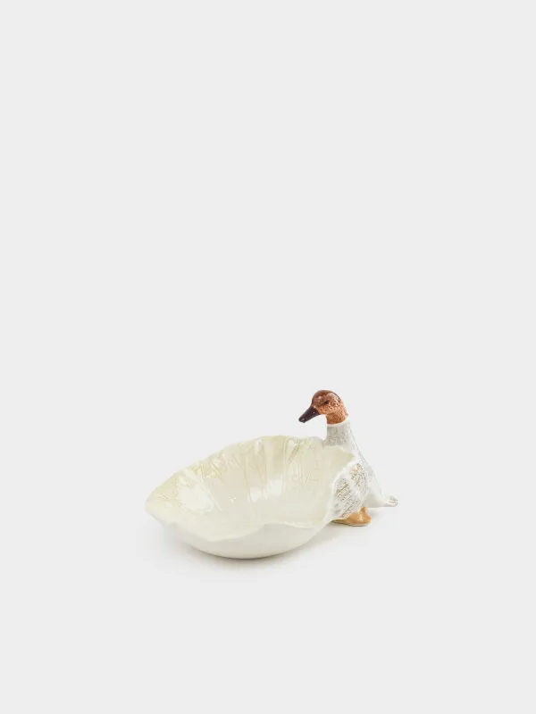 Блюдо глубокое, 20х14х3 см, Утка и лист, Duck, image-0